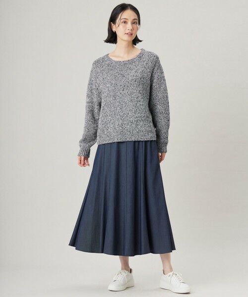 L size ONWARD(大きいサイズ) / エルサイズオンワード ニット・セーター | 【洗える】ラメブークレ ニット | 詳細1