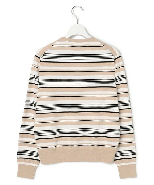 L size ONWARD(大きいサイズ) / エルサイズオンワード カーディガン・ボレロ | 【洗える】プレミアムビオコットン マルチボーダー カーディガン | 詳細5