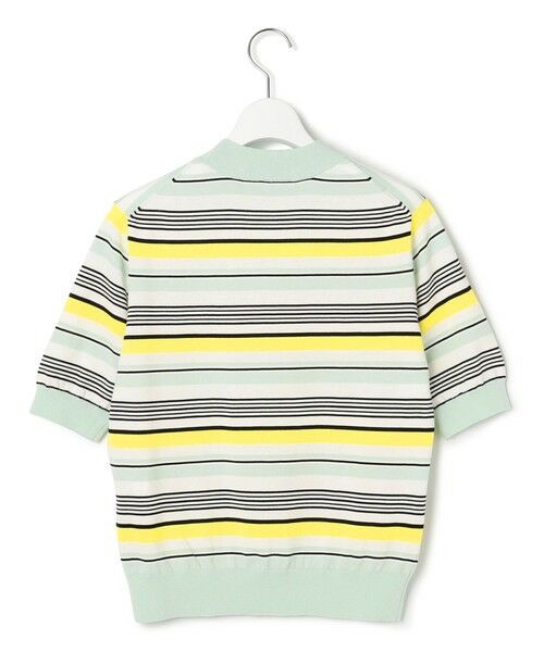 L size ONWARD(大きいサイズ) / エルサイズオンワード ニット・セーター | 【VERY3月号掲載/洗える】プレミアムビオコットン 半袖 マルチボーダー ニット | 詳細8