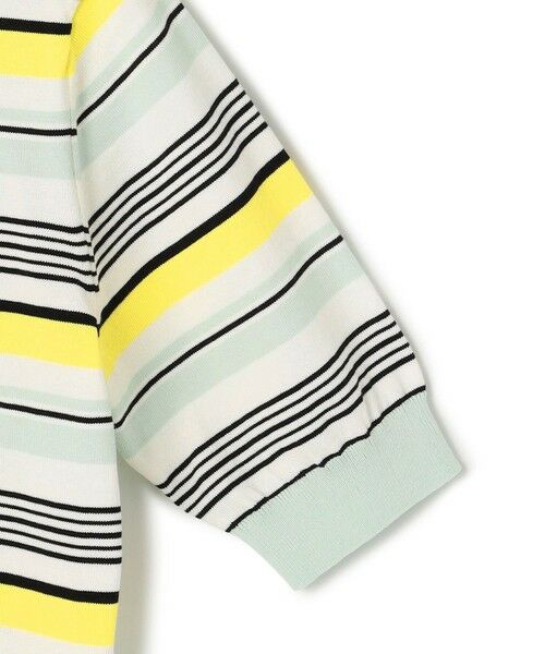 L size ONWARD(大きいサイズ) / エルサイズオンワード ニット・セーター | 【VERY3月号掲載/洗える】プレミアムビオコットン 半袖 マルチボーダー ニット | 詳細10