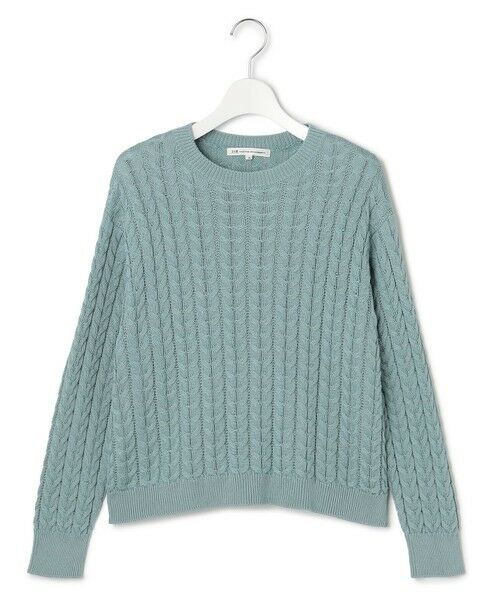 L size ONWARD(大きいサイズ) / エルサイズオンワード ニット・セーター | 【Oggi3月号掲載/洗える】コットンギマ ケーブル ニット | 詳細7