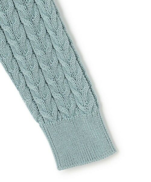 L size ONWARD(大きいサイズ) / エルサイズオンワード ニット・セーター | 【Oggi3月号掲載/洗える】コットンギマ ケーブル ニット | 詳細10