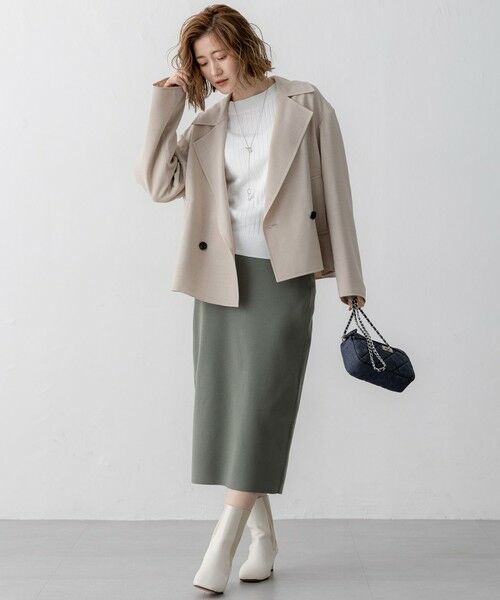 L size ONWARD(大きいサイズ) / エルサイズオンワード ニット・セーター | 【洗える】シルキーレーヨンワイドリブ ニット | 詳細3