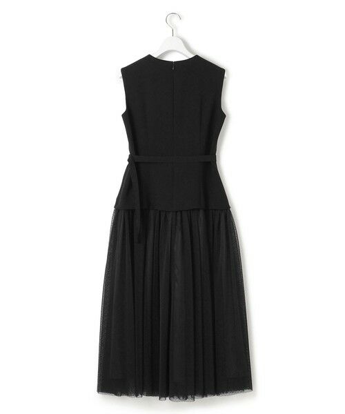 L size ONWARD(大きいサイズ) / エルサイズオンワード ドレス | 【APPLAUDIR】クリアジョーゼット ドットチュールコンビ ドレス | 詳細5