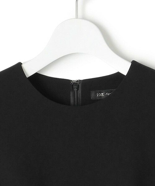 L size ONWARD(大きいサイズ) / エルサイズオンワード ドレス | 【APPLAUDIR】クリアジョーゼット ドットチュールコンビ ドレス | 詳細7