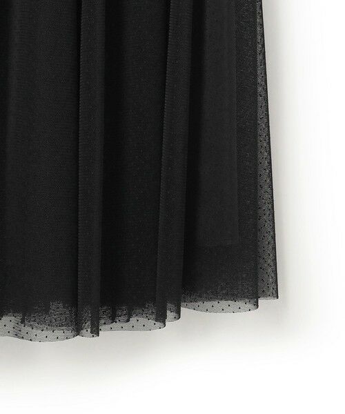 L size ONWARD(大きいサイズ) / エルサイズオンワード ドレス | 【APPLAUDIR】クリアジョーゼット ドットチュールコンビ ドレス | 詳細9