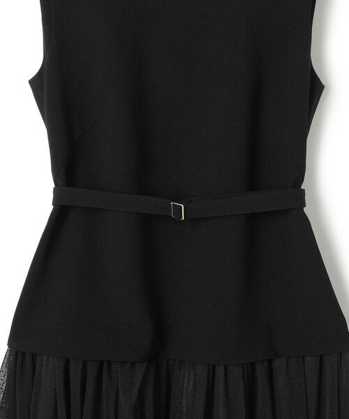 L size ONWARD(大きいサイズ) / エルサイズオンワード ドレス | 【APPLAUDIR】クリアジョーゼット ドットチュールコンビ ドレス | 詳細10