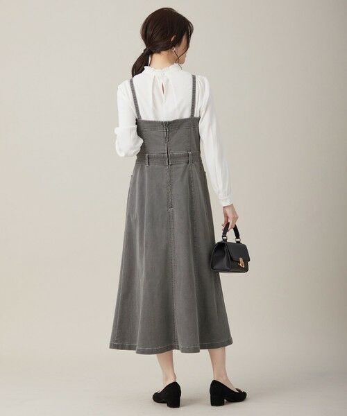 L size ONWARD(大きいサイズ) / エルサイズオンワード ロング・マキシ丈ワンピース | 【洗える】ストレッチライトデニム ワンピース | 詳細12