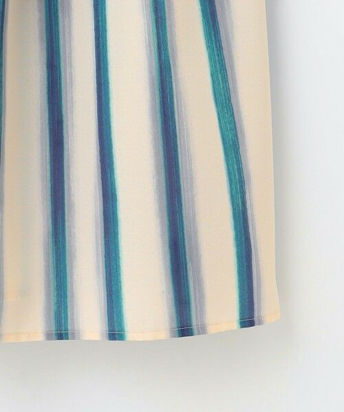 L size ONWARD(大きいサイズ) / エルサイズオンワード ミニ丈・ひざ丈ワンピース | 【カタログ掲載・洗える】ストライププリント ワンピース | 詳細11