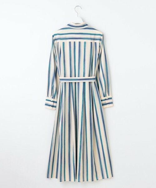 L size ONWARD(大きいサイズ) / エルサイズオンワード ミニ丈・ひざ丈ワンピース | 【カタログ掲載・洗える】ストライププリント ワンピース | 詳細15