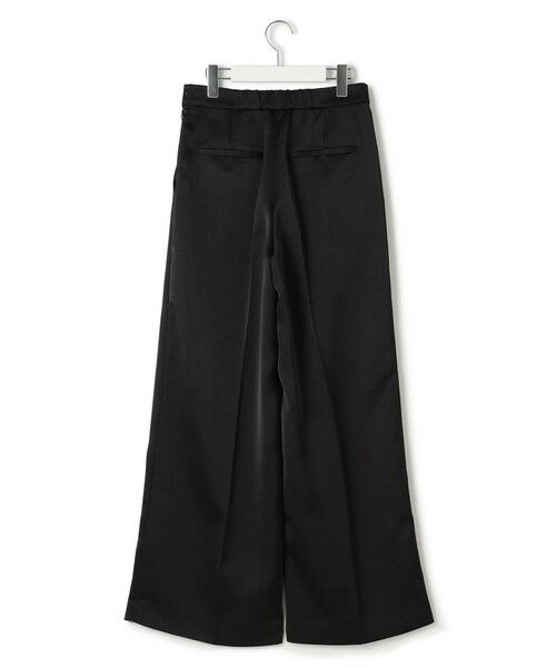 L size ONWARD(大きいサイズ) / エルサイズオンワード その他パンツ | 【APPLAUDIR】クリアダブルサテン ワイドシルエットパンツ | 詳細3