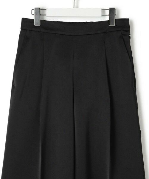 L size ONWARD(大きいサイズ) / エルサイズオンワード その他パンツ | 【APPLAUDIR】クリアダブルサテン ワイドシルエットパンツ | 詳細4