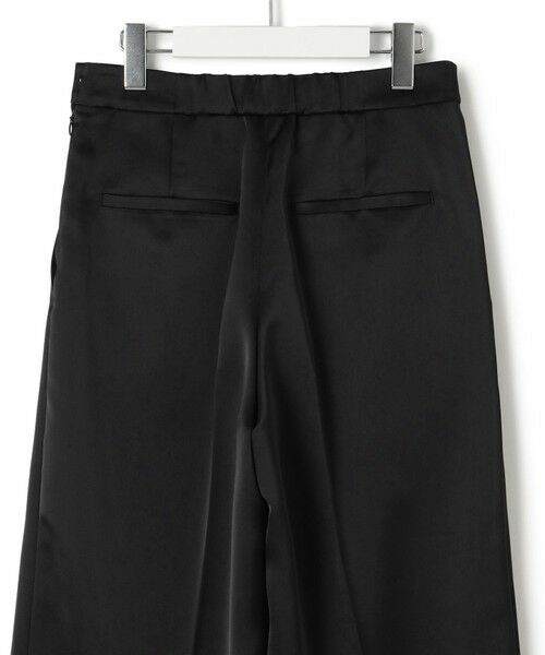 L size ONWARD(大きいサイズ) / エルサイズオンワード その他パンツ | 【APPLAUDIR】クリアダブルサテン ワイドシルエットパンツ | 詳細5