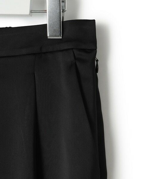 L size ONWARD(大きいサイズ) / エルサイズオンワード その他パンツ | 【APPLAUDIR】クリアダブルサテン ワイドシルエットパンツ | 詳細6