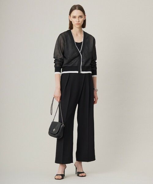 L size ONWARD(大きいサイズ) / エルサイズオンワード その他パンツ | 【洗える】シルフィルダブルクロス ワイドパンツ | 詳細11