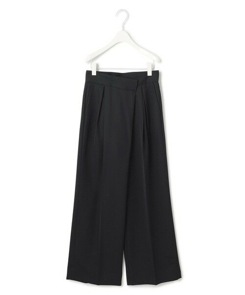 L size ONWARD(大きいサイズ) / エルサイズオンワード その他パンツ | 【洗える】シルフィルダブルクロス ワイドパンツ | 詳細12