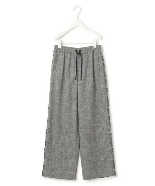 L size ONWARD(大きいサイズ) / エルサイズオンワード その他パンツ | 【洗える】 ライトスラブツイード ワイドパンツ | 詳細11