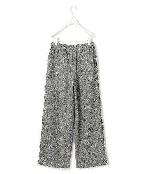 L size ONWARD(大きいサイズ) / エルサイズオンワード その他パンツ | 【洗える】 ライトスラブツイード ワイドパンツ | 詳細12