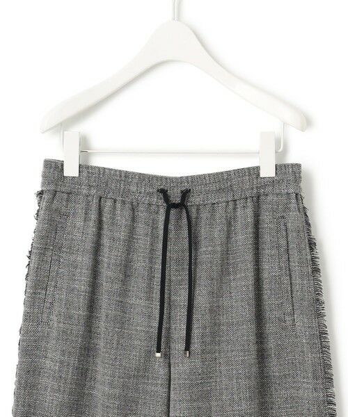 L size ONWARD(大きいサイズ) / エルサイズオンワード その他パンツ | 【洗える】 ライトスラブツイード ワイドパンツ | 詳細13