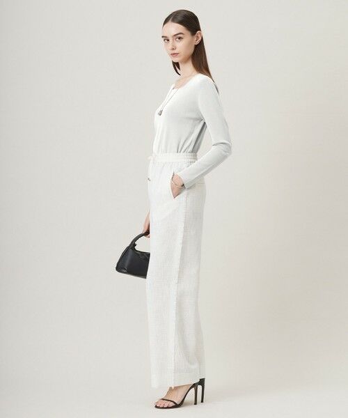 L size ONWARD(大きいサイズ) / エルサイズオンワード その他パンツ | 【洗える】 ライトスラブツイード ワイドパンツ | 詳細26