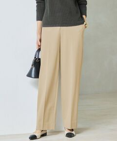 L size ONWARD(大きいサイズ) / エルサイズオンワード その他パンツ | 【洗える】ライトフィールジャージーワイドストレート パンツ