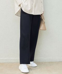 L size ONWARD(大きいサイズ) / エルサイズオンワード その他パンツ | 【洗える】ライトフィールジャージーワイドストレート パンツ