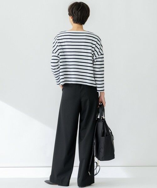 L size ONWARD(大きいサイズ) / エルサイズオンワード その他パンツ | 【Oggi3月号掲載/セットアップ対応】ライトクロス ワイドパンツ | 詳細16