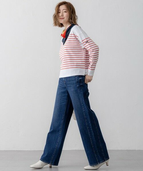 L size ONWARD(大きいサイズ) / エルサイズオンワード デニムパンツ | 【RED CARD TOKYO×23区/VERY3月号掲載】デニム ライン ワイドパンツ | 詳細26