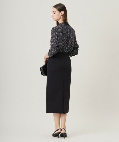 L size ONWARD(大きいサイズ) / エルサイズオンワード ミニ・ひざ丈スカート | 【洗える】 コットンコンプレッシャー スカート | 詳細8