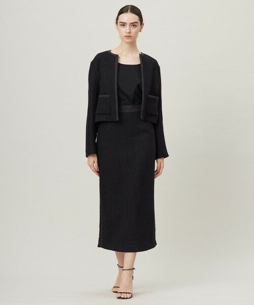 L size ONWARD(大きいサイズ) / エルサイズオンワード ミニ・ひざ丈スカート | Splittweed タイトスカート | 詳細2