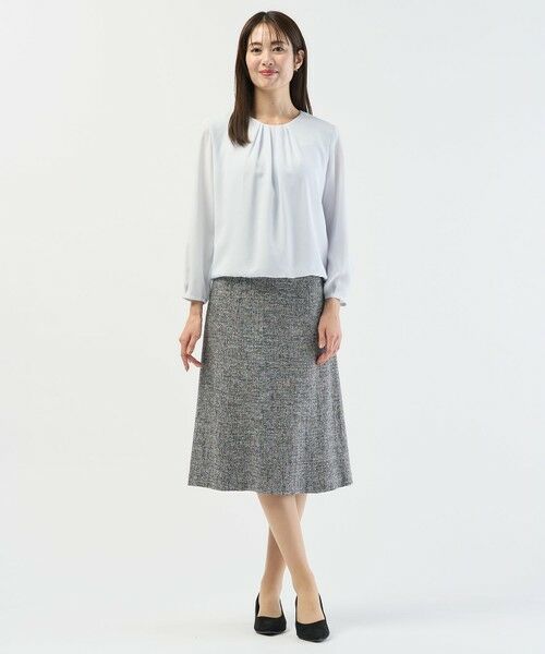 L size ONWARD(大きいサイズ) / エルサイズオンワード ミニ・ひざ丈スカート | 【セットアップ対応】Light Tweed スカート | 詳細1