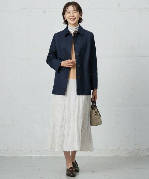 L size ONWARD(大きいサイズ) / エルサイズオンワード ミニ・ひざ丈スカート | 【洗える】リンクルリッド フレアー スカート | 詳細6