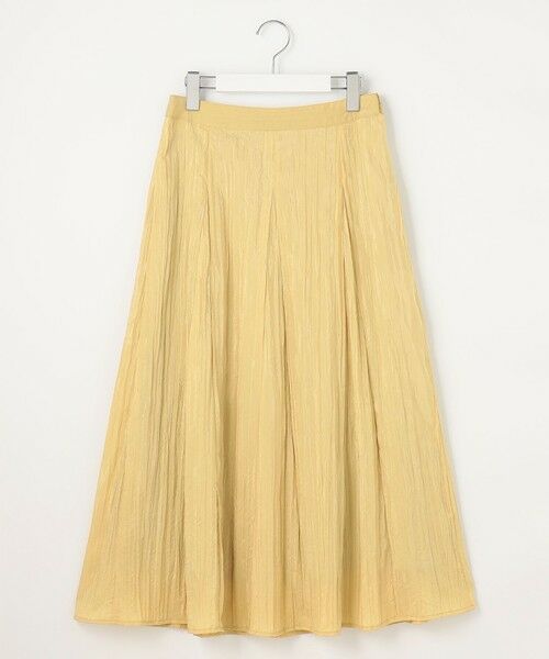 L size ONWARD(大きいサイズ) / エルサイズオンワード ミニ・ひざ丈スカート | 【洗える】リンクルリッド フレアー スカート | 詳細18