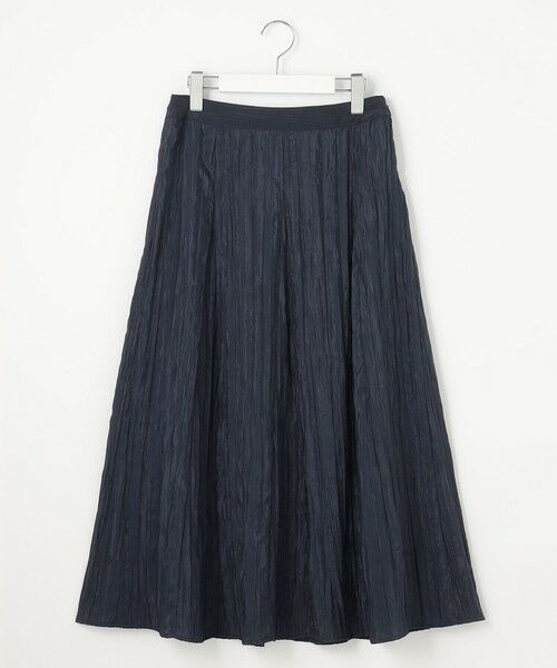 L size ONWARD(大きいサイズ) / エルサイズオンワード ミニ・ひざ丈スカート | 【洗える】リンクルリッド フレアー スカート | 詳細22