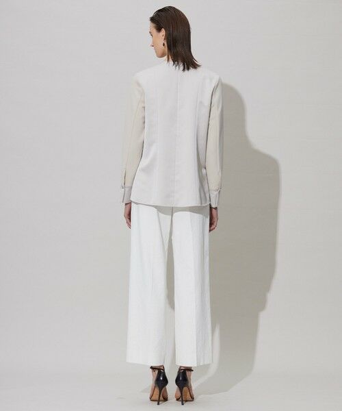 L size ONWARD(大きいサイズ) / エルサイズオンワード シャツ・ブラウス | 【洗える】ミリオーネダンボールニット ペプラムブラウス | 詳細8