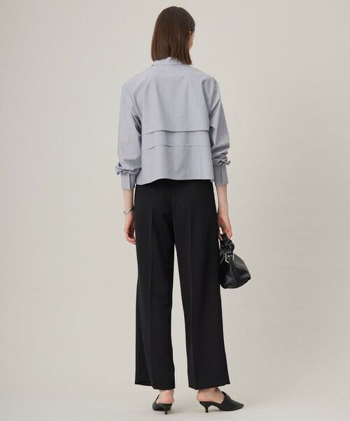 L size ONWARD(大きいサイズ) / エルサイズオンワード シャツ・ブラウス | 【洗える】 クリーンブロード クロップドブラウス | 詳細3