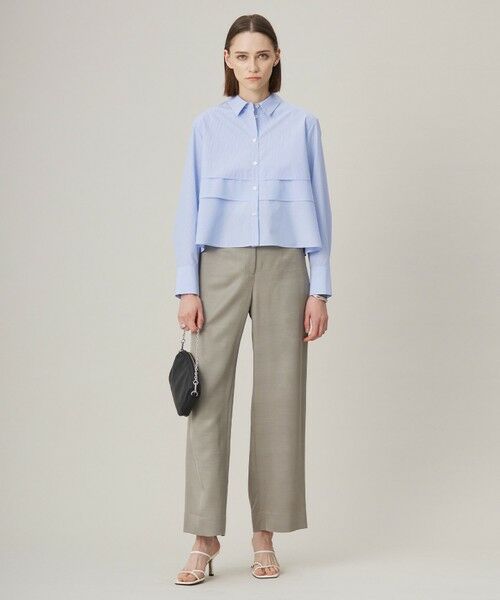 L size ONWARD(大きいサイズ) / エルサイズオンワード シャツ・ブラウス | 【洗える】 クリーンブロード クロップドブラウス | 詳細6