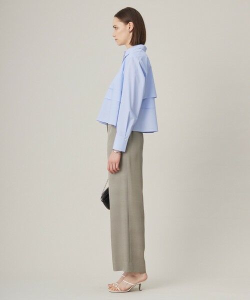 L size ONWARD(大きいサイズ) / エルサイズオンワード シャツ・ブラウス | 【洗える】 クリーンブロード クロップドブラウス | 詳細8