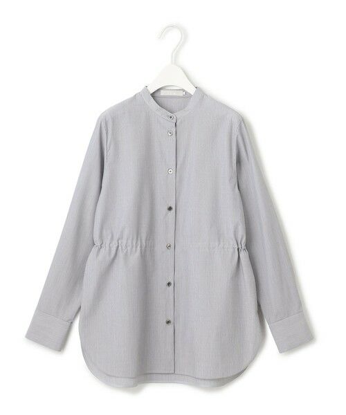 L size ONWARD(大きいサイズ) / エルサイズオンワード シャツ・ブラウス | 【洗える】 クリーンブロード バンドカラーシャツ | 詳細9