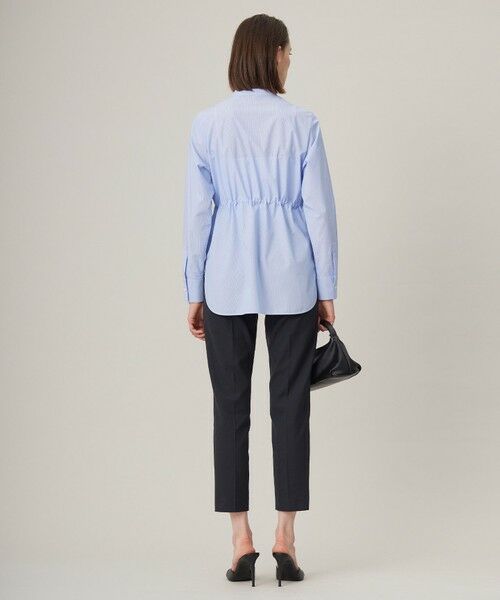 L size ONWARD(大きいサイズ) / エルサイズオンワード シャツ・ブラウス | 【洗える】 クリーンブロード バンドカラーシャツ | 詳細16