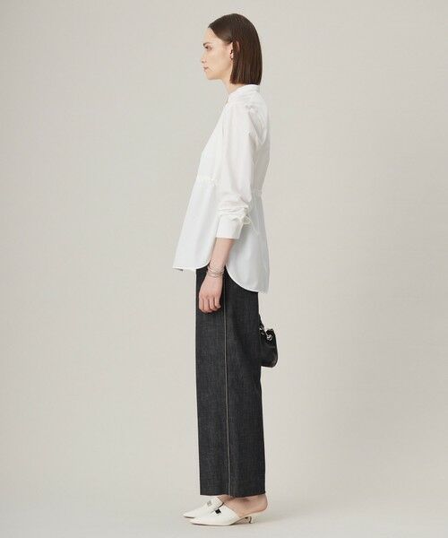 L size ONWARD(大きいサイズ) / エルサイズオンワード シャツ・ブラウス | 【洗える】 クリーンブロード バンドカラーシャツ | 詳細20