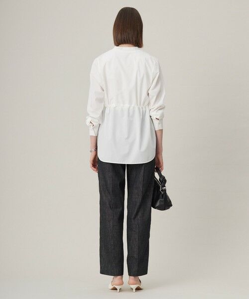 L size ONWARD(大きいサイズ) / エルサイズオンワード シャツ・ブラウス | 【洗える】 クリーンブロード バンドカラーシャツ | 詳細21