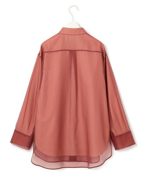 L size ONWARD(大きいサイズ) / エルサイズオンワード シャツ・ブラウス | 【洗える】オーガンコンビシャーティング シャツ | 詳細10