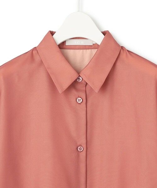 L size ONWARD(大きいサイズ) / エルサイズオンワード シャツ・ブラウス | 【洗える】オーガンコンビシャーティング シャツ | 詳細11