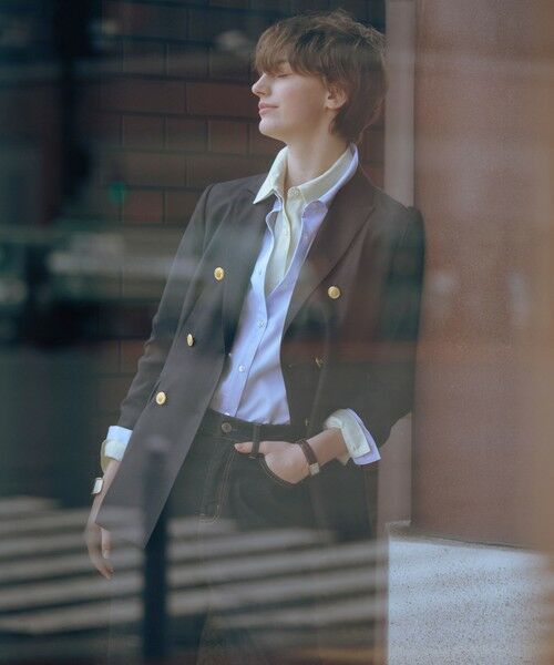 L size ONWARD(大きいサイズ) / エルサイズオンワード シャツ・ブラウス | 【WEB限定・洗える】クラシックピンオックス シャツ | 詳細18