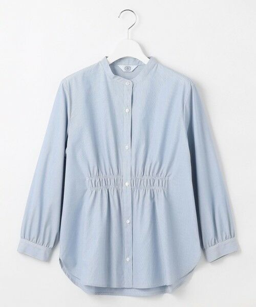 L size ONWARD(大きいサイズ) / エルサイズオンワード シャツ・ブラウス | 【洗える・接触冷感・UVケア】エステネージュストライプ シャーリング  ブラウス | 詳細23