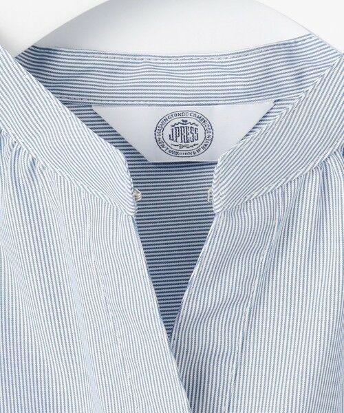 L size ONWARD(大きいサイズ) / エルサイズオンワード シャツ・ブラウス | 【洗える・接触冷感・UVケア】エステネージュストライプ コクーン ブラウス | 詳細9