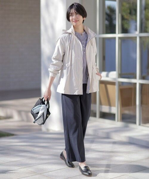 L size ONWARD(大きいサイズ) / エルサイズオンワード シャツ・ブラウス | 【洗える・接触冷感・UVケア】エステネージュストライプ コクーン ブラウス | 詳細25