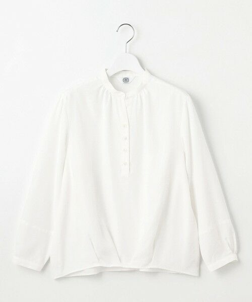 L size ONWARD(大きいサイズ) / エルサイズオンワード シャツ・ブラウス | 【洗える】アセVisシャドーギンガム タック ブラウス | 詳細6