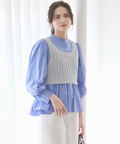 L size ONWARD(大きいサイズ) / エルサイズオンワード シャツ・ブラウス | 【SLOW/一部店舗限定】タンブラーコットンブロード ブラウス